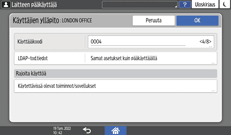 Käyttöpaneelin näyttö