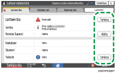 Käyttöpaneelin näyttö