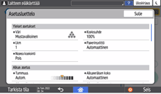 Käyttöpaneelin näyttö