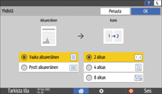 Käyttöpaneelin näyttö