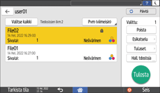 Käyttöpaneelin näyttö