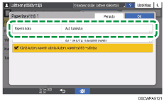 Käyttöpaneelin näyttö