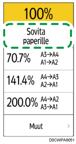 Käyttöpaneelin näyttö