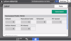 Käyttöpaneelin näyttö
