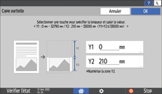 Illustration de l'écran du panneau de commande