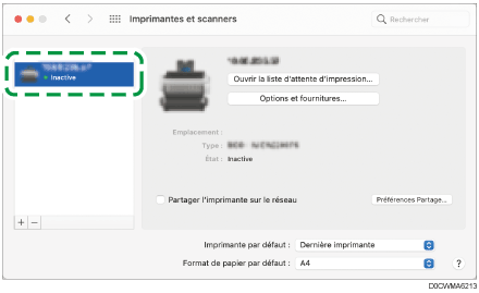 Illustration de l'écran Pilote