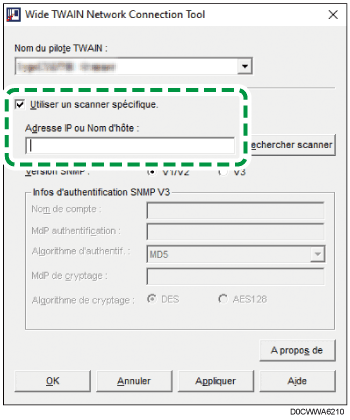 Illustration de l'écran Pilote