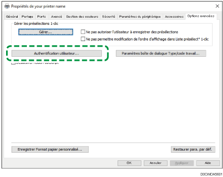 Illustration de l'écran Pilote