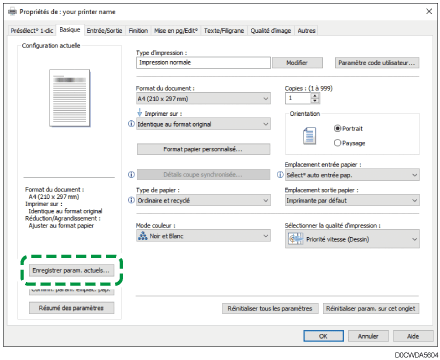 Illustration de l'écran Pilote