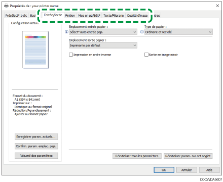 Illustration de l'écran Pilote