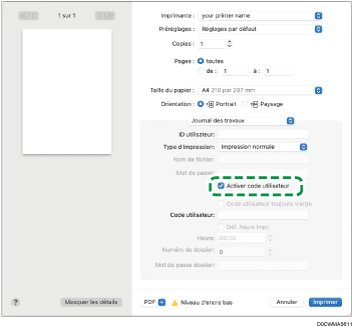 Illustration de l'écran Pilote