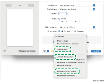 Illustration de l'écran Pilote