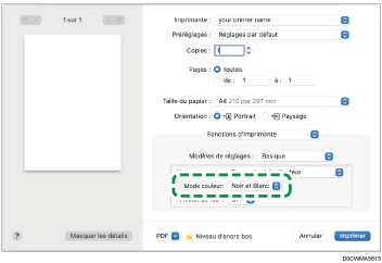 Illustration de l'écran Pilote
