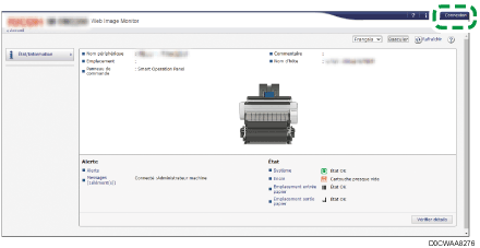 Illustration de l’écran du navigateur Web
