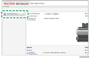 Illustration de l’écran du navigateur Web
