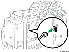 Illustration de la connexion du câble Ethernet