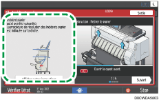 Illustration de l'écran du panneau de commande