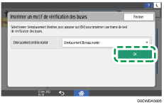 Illustration de l'écran du panneau de commande