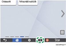 A kezelőpanel ismertetése