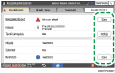 A kezelőpanel ismertetése