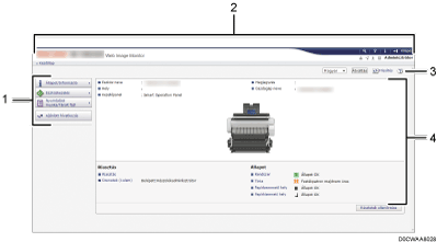 Webböngésző ábrája számozott illusztráció