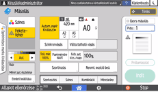 A kezelőpanel ismertetése