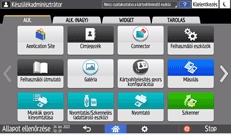 A kezelőpanel ismertetése