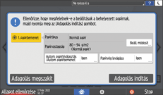 A kezelőpanel ismertetése