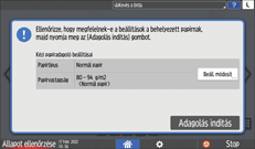 A kezelőpanel ismertetése