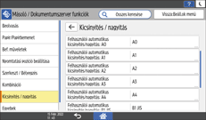 A kezelőpanel ismertetése