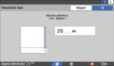 A kezelőpanel ismertetése