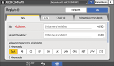 A kezelőpanel ismertetése