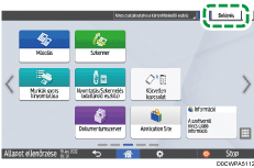 A kezelőpanel ismertetése