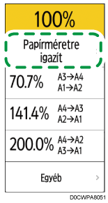 A kezelőpanel ismertetése