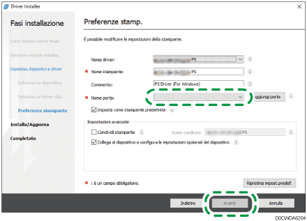 Immagine programma di installazione