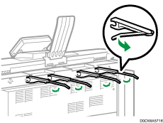 Illustrazione delle guide di uscita originali