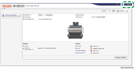 Skjermillustrasjon for nettleser