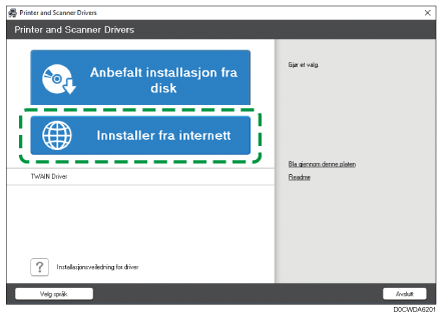 Illustrasjon av driverinstallasjon