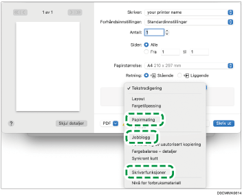 Illustrasjon av driverskjerm