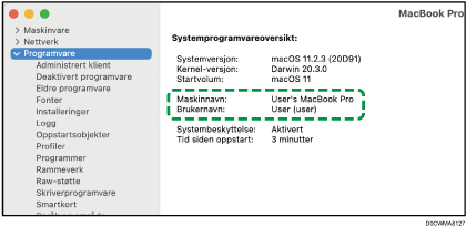 Skjermillustrasjon av operativsystem