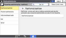 Illustrasjon av betjeningspanelet