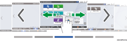 Illustrasjon av betjeningspanelet