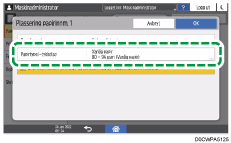 Illustrasjon av betjeningspanelet