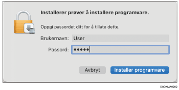 Illustrasjon av driverskjerm