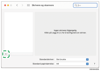 Illustrasjon av driverskjerm