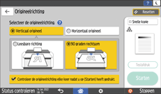 Afbeelding van bedieningspaneel