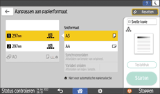 Afbeelding van bedieningspaneel