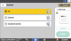 Afbeelding van bedieningspaneel