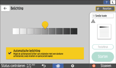Afbeelding van bedieningspaneel