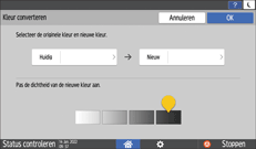 Afbeelding van bedieningspaneel